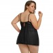 Plus Size Lingerie Cut Out Lace Babydol Red