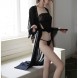 Sexy Lace Edge See Through Lingerie with Robe