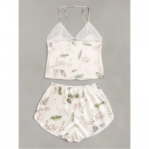 Crop Top Camisole Shorts Lingerie Set Sexy 2 Pieces
