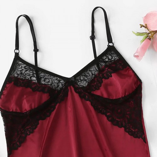 High Waist Sleepwear Bra and Panty 2 Piece Nightwear