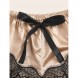 Lace Cami Top with Shorts 2 Piece Sexy Lingerie Begie