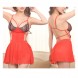 Lace Babydoll Strap Chemise Mesh Sleepwear
